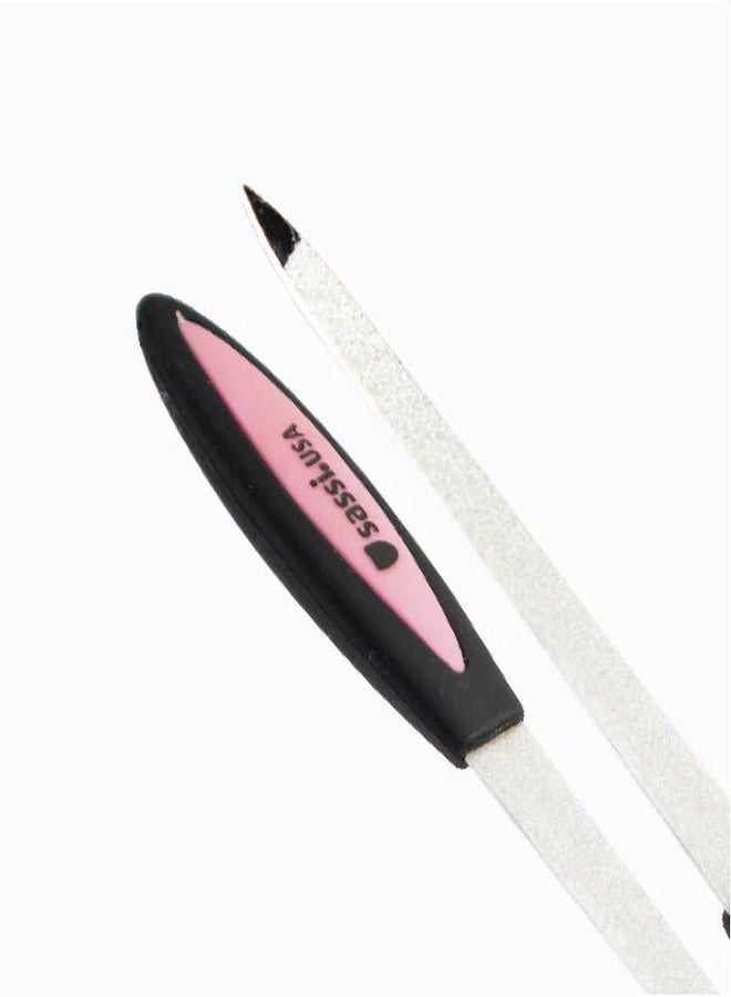 ساس سي مبرد أظافر ساسي من الياقوت الأزرق مقاس 6 بوصات بمقبض مطاطي | سطح مزدوج ناعم وخشن | لتشكيل وتنعيم الأظافر | 4 ألوان متنوعة - Image 3